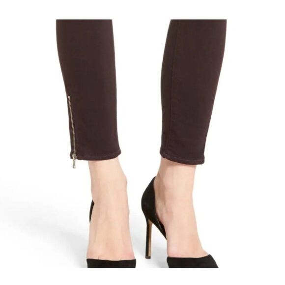 Paige Transcend Verdugo Ankle Zip Skinny Jeans Color Deep Vineyard Size … - Picture 4 of 9